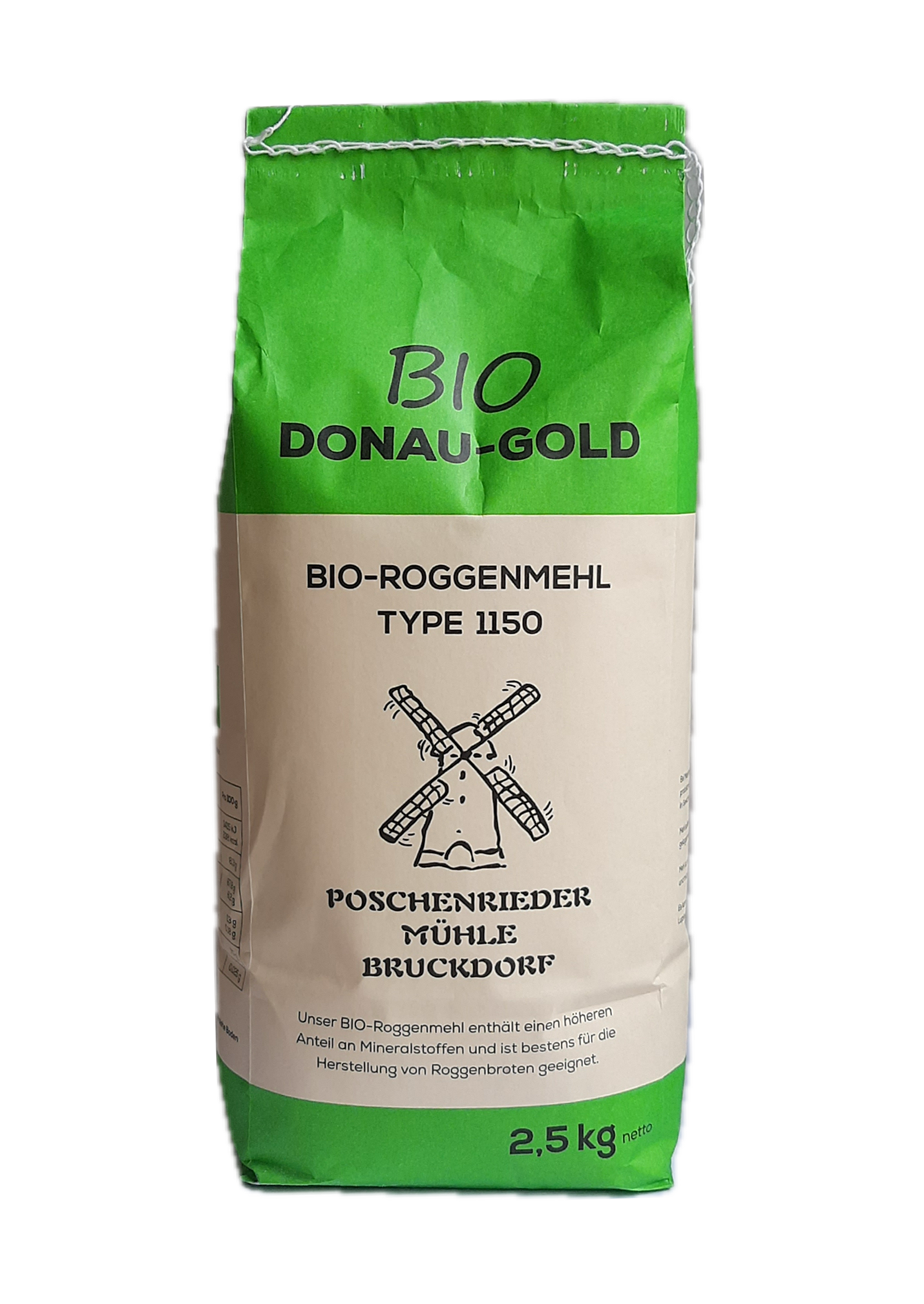 BIO-Roggenmehl Typ 1150 - Poschenrieder Mühle